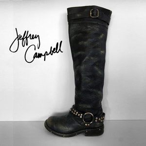 Jeffrey Campbell Shifter Studded Engineer Boots 9